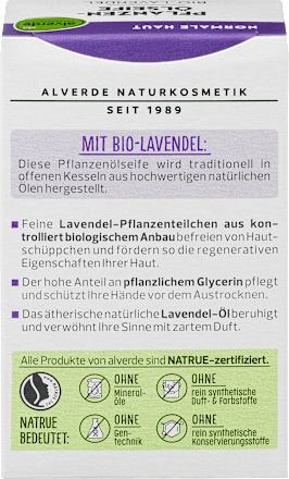 Mydło z olejkiem roślinnym, lawenda BIO alverde NATURKOSMETIK