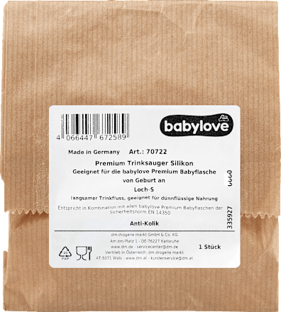 Tetină din silicon Premium S babylove