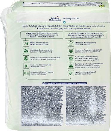 Windeln nature Gr. 3, Midi 4-9 kg babylove nature