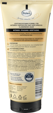 Balsamo ristrutturante Oil Repair con cheratina Balea PROFESSIONAL