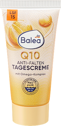 Q10 dnevna krema za lice protiv bora SPF 15 Balea