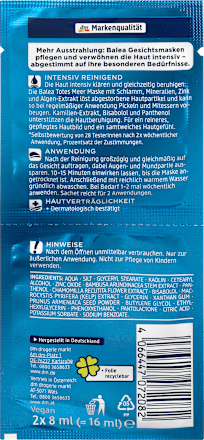 Gesichtsmaske Totes Meer (2x8 ml) Balea