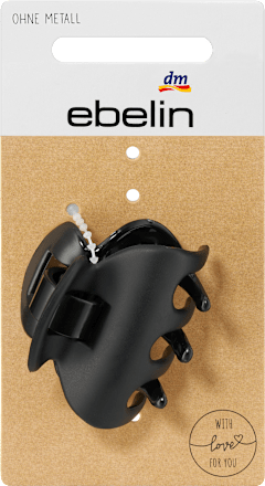 Haarklammer midi schwarz/braun ebelin