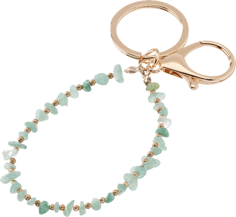 Schlüsselanhänger Acrylsteine grün ebelin