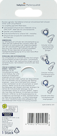 Schnullerband universal creme babylove