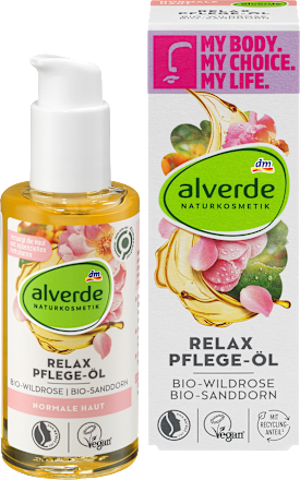 Körperöl Relax Bio-Wildrose, Bio-Sanddorn alverde NATURKOSMETIK