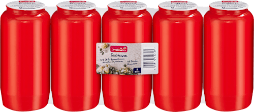 Grabkerzen Nr.7 rot  Profissimo