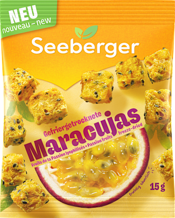 Trockenfrüchte, Crunchy Maracujas Seeberger