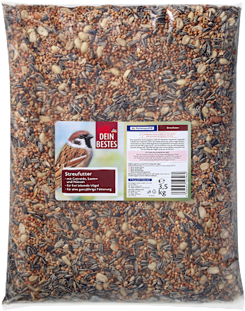 Vogelfutter, Streufutter mit Nüssen Dein Bestes