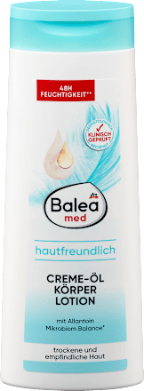 Lozione corpo crema-olio per pelle secca e sensibile Balea med