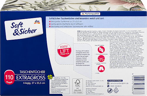 Soft&Sicher Taschen-tücher Box  Soft&Sicher