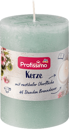 Kerze rustik 100/68 polargrün  Profissimo
