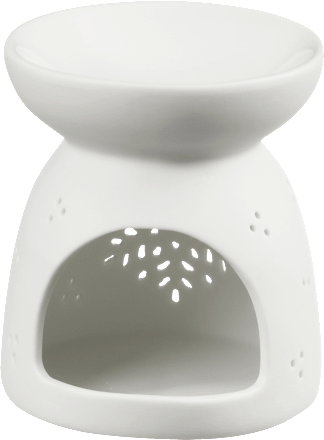 Keramikduftlampe mit Ausstanzung, matt/weiß BOLTZE