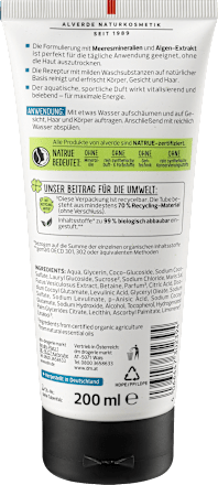 Żel pod prysznic 3w1 Sports Nature alverde MEN