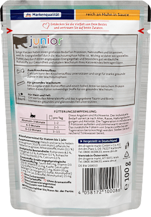 Junior kompletna hrana za mačke - piletina u sosu DEIN BESTES