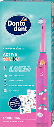 Elektrische Zahnbürste Kinder Active Young pink Dontodent