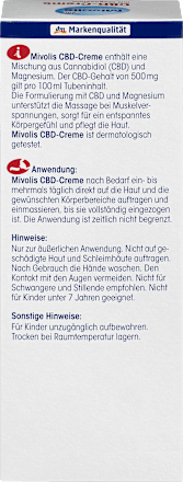 CBD-Creme mit Magnesium Mivolis
