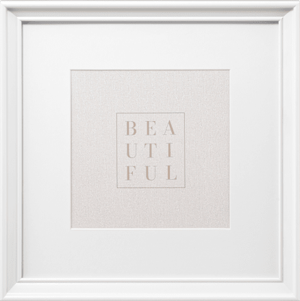 Bilderrahmen Vienna 25x25 cm, weiß Paradies