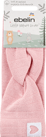 Haarband Bio Baumwolle rosa ebelin