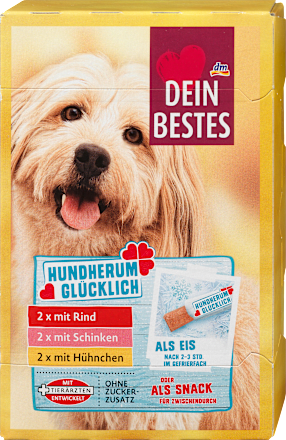 Hundeleckerli, Hundeeis, hundherum glücklich (6x20 g) Dein Bestes