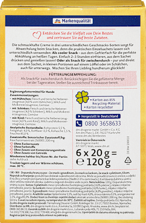 Hundeleckerli, Hundeeis, hundherum glücklich (6x20 g) Dein Bestes