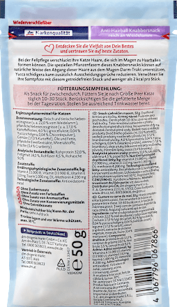 Przekąska dla kotów chrupiąca, bogata w jagnięcinę Dein Bestes