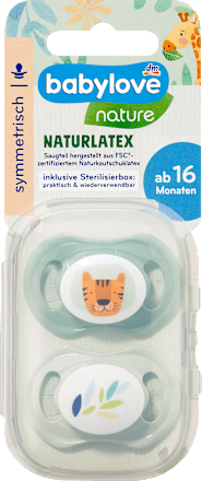 Simetrična tolažilna duda NATURALEX, 16m+ babylove