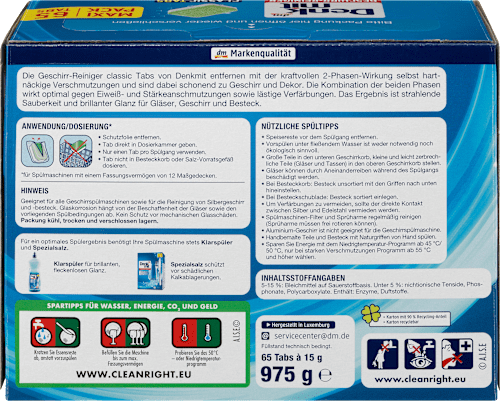 Spülmaschinen-Tabs Classic Denkmit