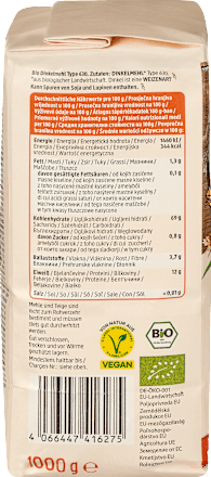 Dinkelmehl, Type 630 dmBio