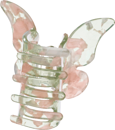 Haarklammer Schmetterling rosa-grün ebelin