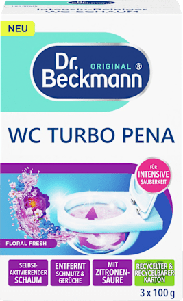 WC turo pena za čišćenje WC-a, 3x100g Dr.Beckmann
