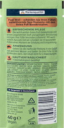 Fußbadekristalle Feel Well Balea
