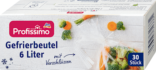 Gefrierbeutel 6 l mit Verschlüssen Profissimo
