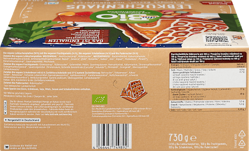 Set za izdelavo bio hiške iz veganskih medenjakov dmBio