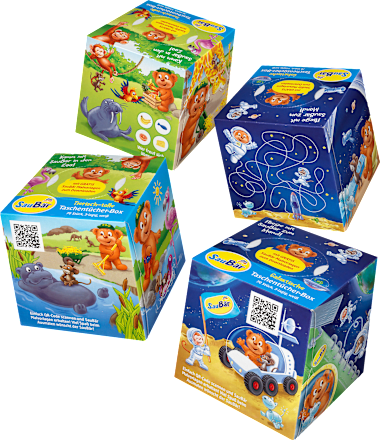 Kinder Taschentücher Box sortiert SauBär
