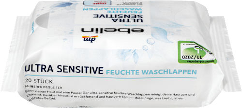 Vlažne maramice za čišćenje osjetljive kože Ultra Sensitive ebelin