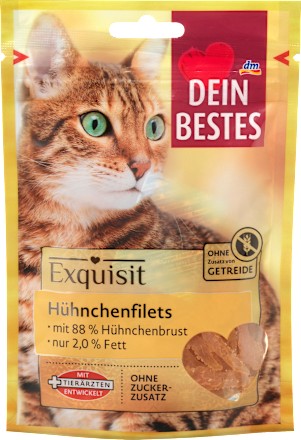 Katzenleckerli Hühnchenfilets, Exquisit Dein Bestes