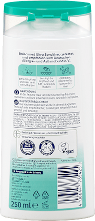 Šampon za lase proti prhljaju ULTRA SENSITIVE Balea med