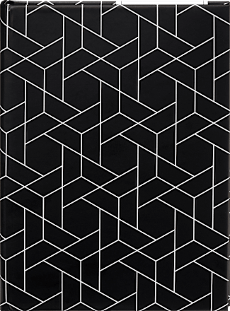 Fotoalbum Pocket 10x15 cm Black & White Asymetrisches Muster Paradies