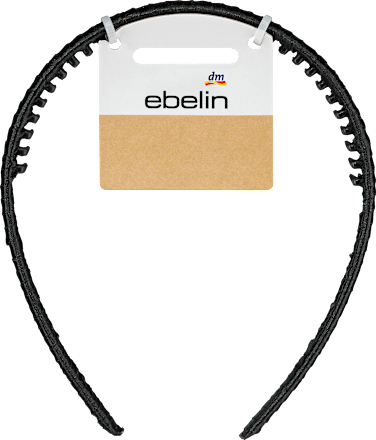 Haarreif mit Zacken schwarz ebelin