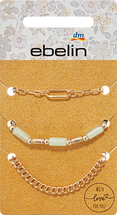 Armbänder mit Steinen, Gold-Optik ebelin