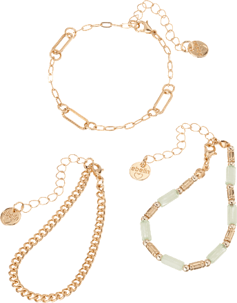 Armbänder mit Steinen, Gold-Optik ebelin