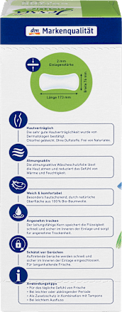 Slipeinlagen Cotton Lang nature Jessa