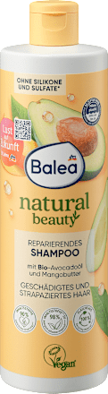 Shampoo Natural Beauty mit Bio-Avocadoöl und Mangobutter Balea