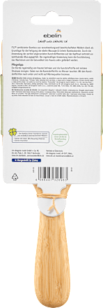 Antistatična krtača za razčesavanje las in masažo lasišča iz bambusa ebelin