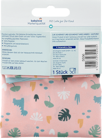 Ärmellätzchen Dino rosa babylove