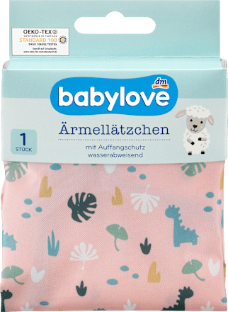 Ärmellätzchen Dino rosa babylove