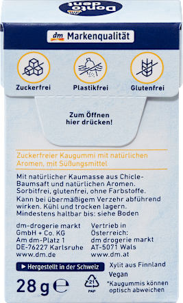 Kaugummi, Nature Gum Zitrone mit Xylit Dontodent