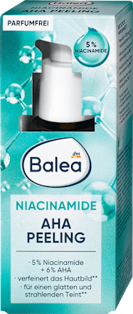 Pleťový peeling Niacinamide s AHA kyselinami Balea
