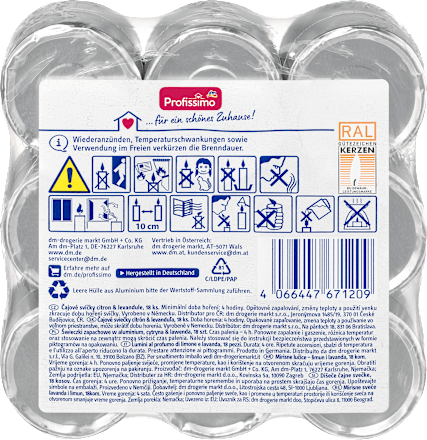 Duftlichter Lavendel küsst Zitrone Alu Profissimo